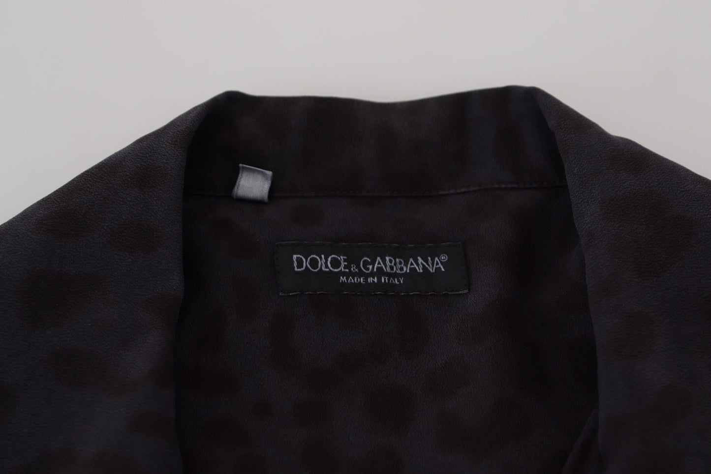 Dolce & Gabbana Elegant Silk Black Casual Shirt