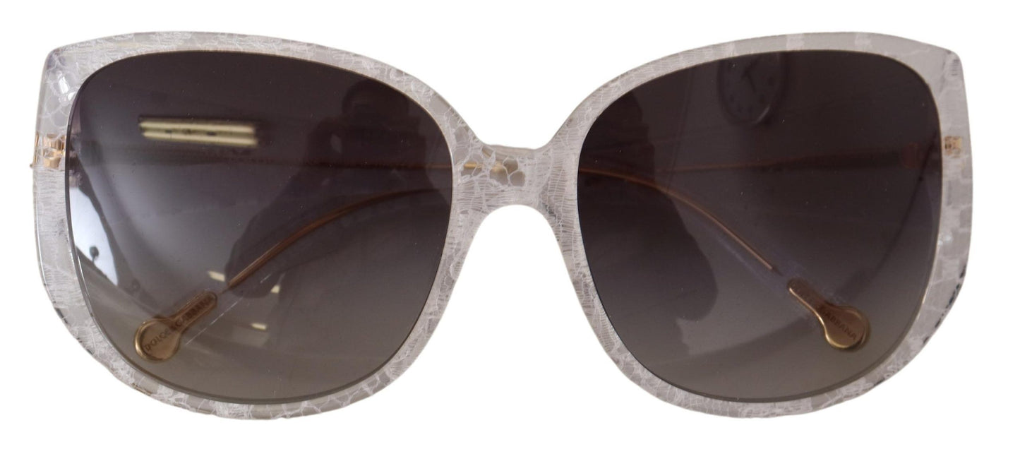 Dolce & Gabbana Chic Clear Lace-Embed Sunglasses