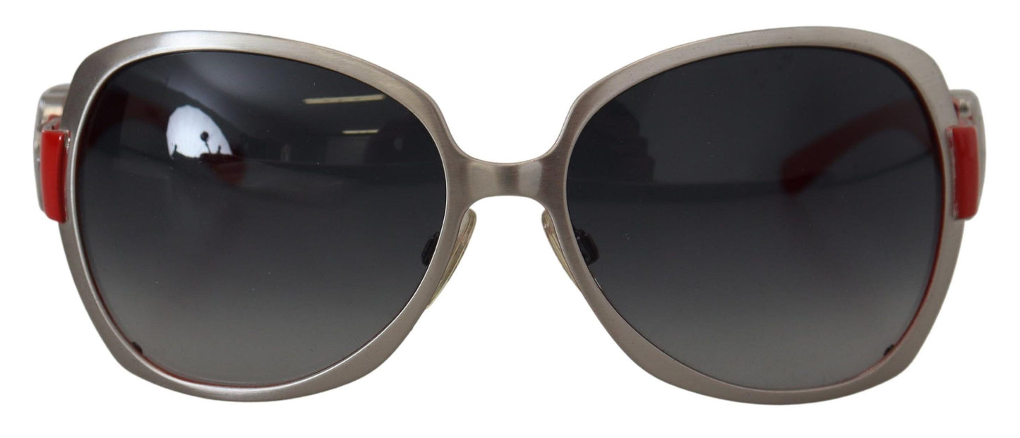 Dolce & Gabbana Elegance Redefined Silver Round Sunglasses