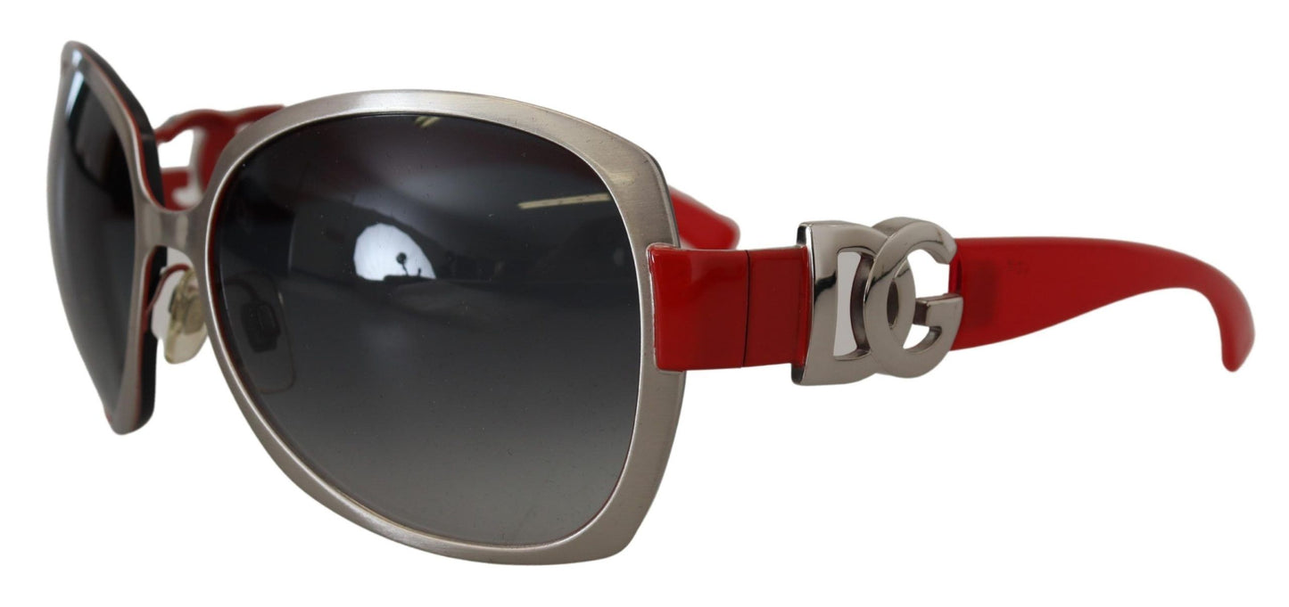 Dolce & Gabbana Elegance Redefined Silver Round Sunglasses