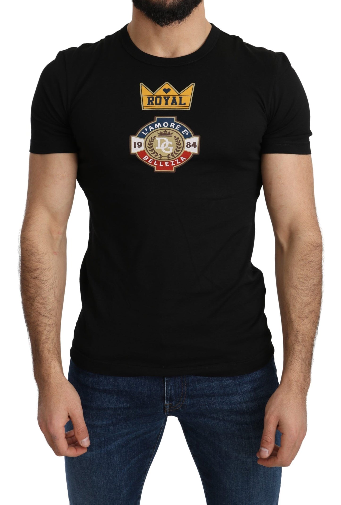 Dolce & Gabbana Elegant Short Sleeve Crew Neck Tee