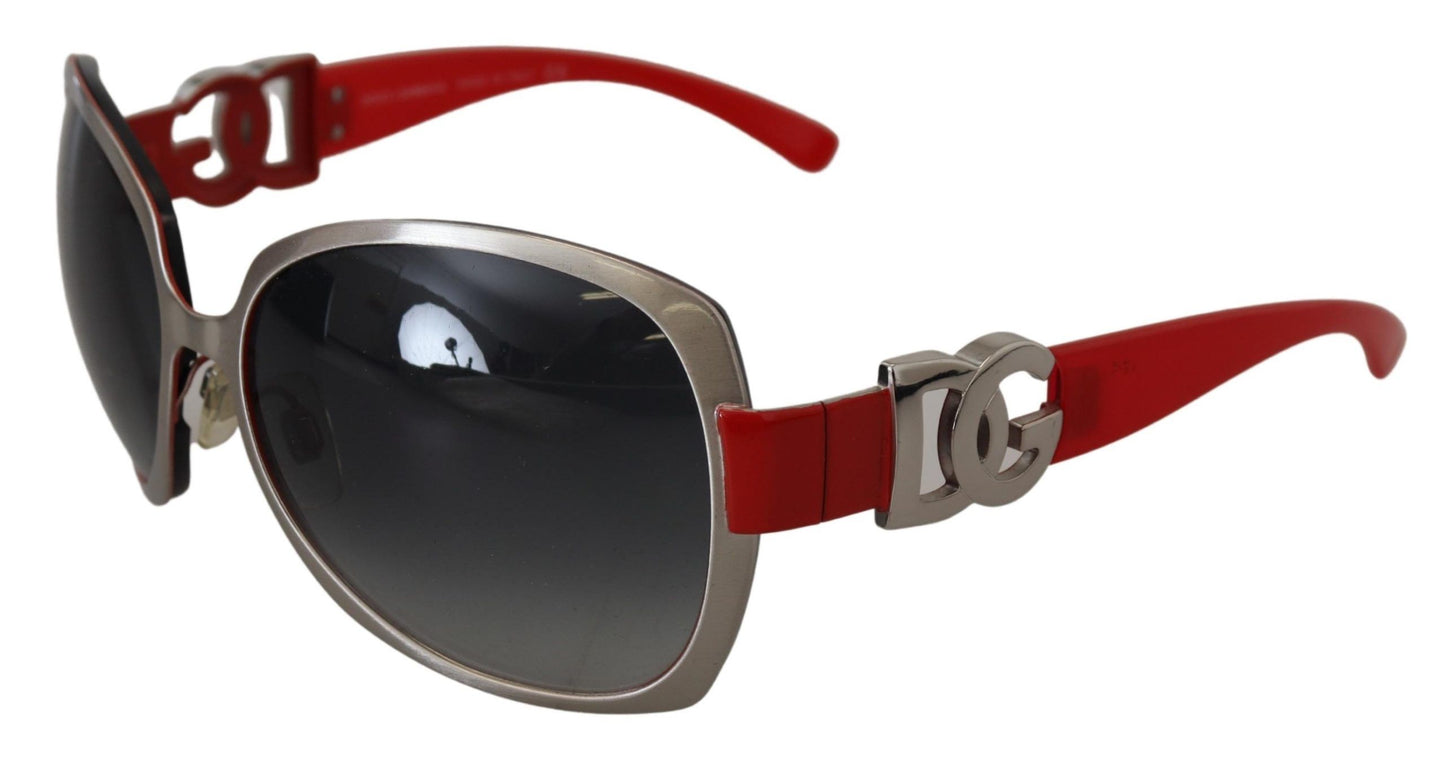 Dolce & Gabbana Elegance Redefined Silver Round Sunglasses