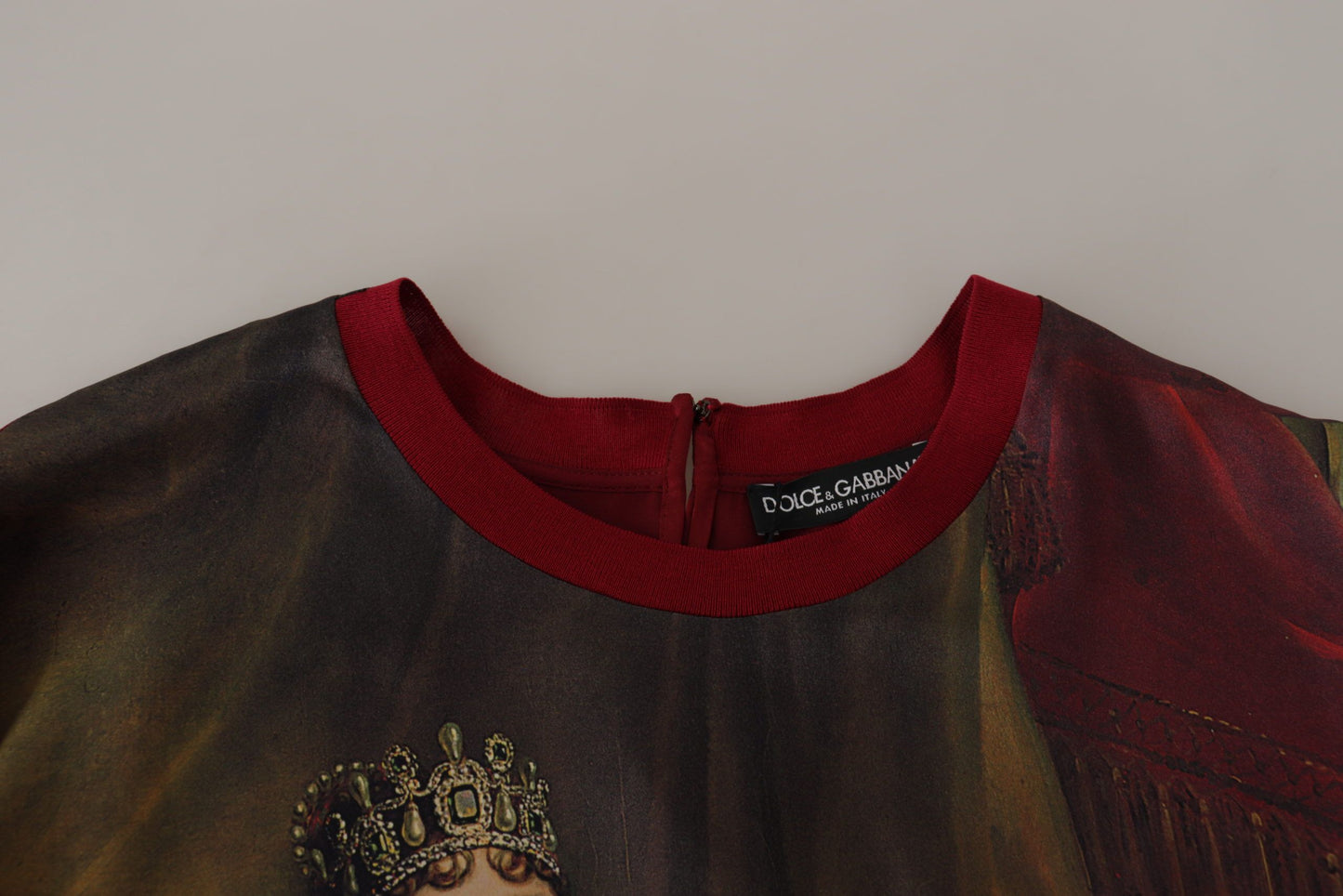 Dolce & Gabbana Multicolor Josephine Bonaparte Print Silk  T-shirt