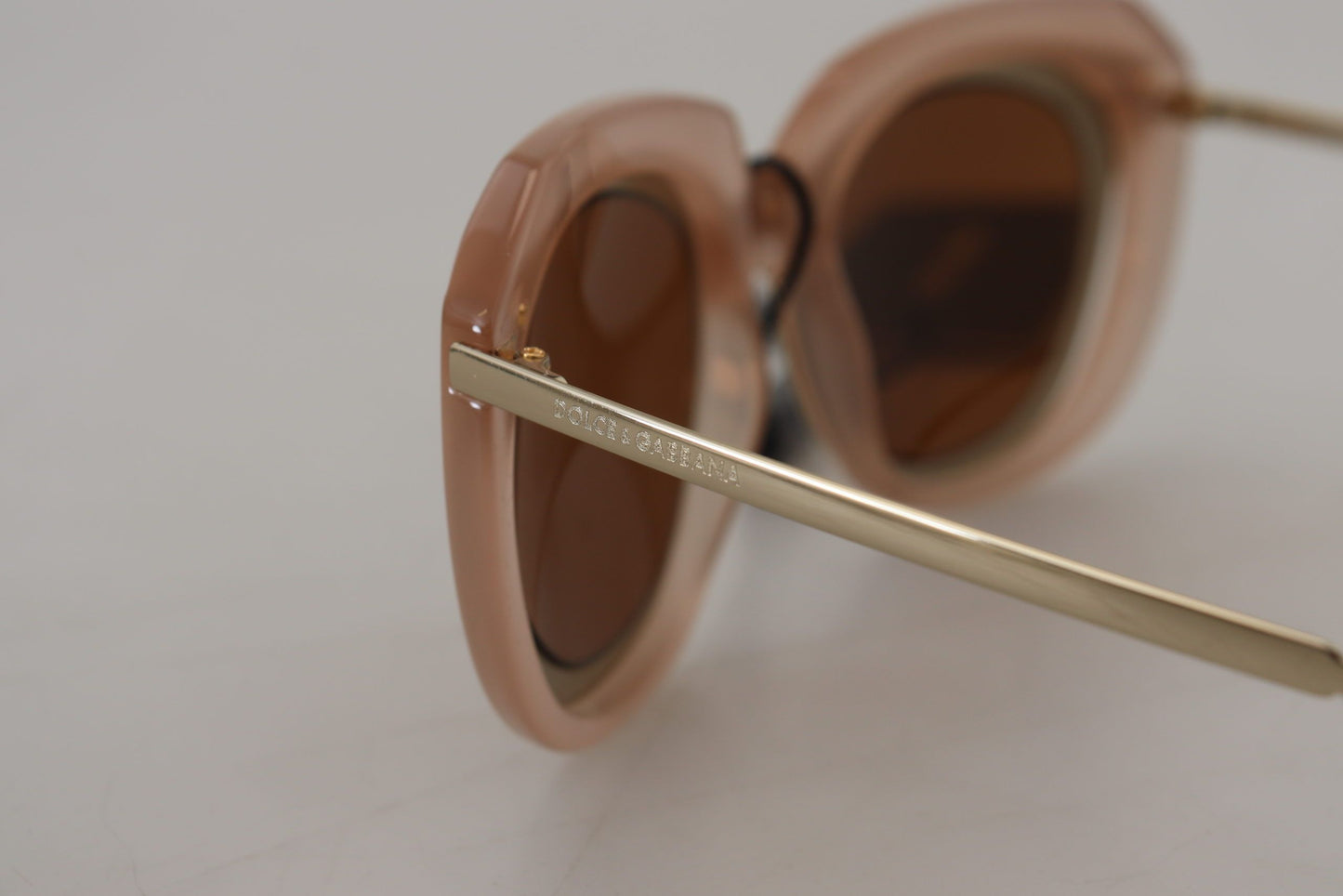 Dolce & Gabbana Elegant Gold-Toned Gradient Sunglasses