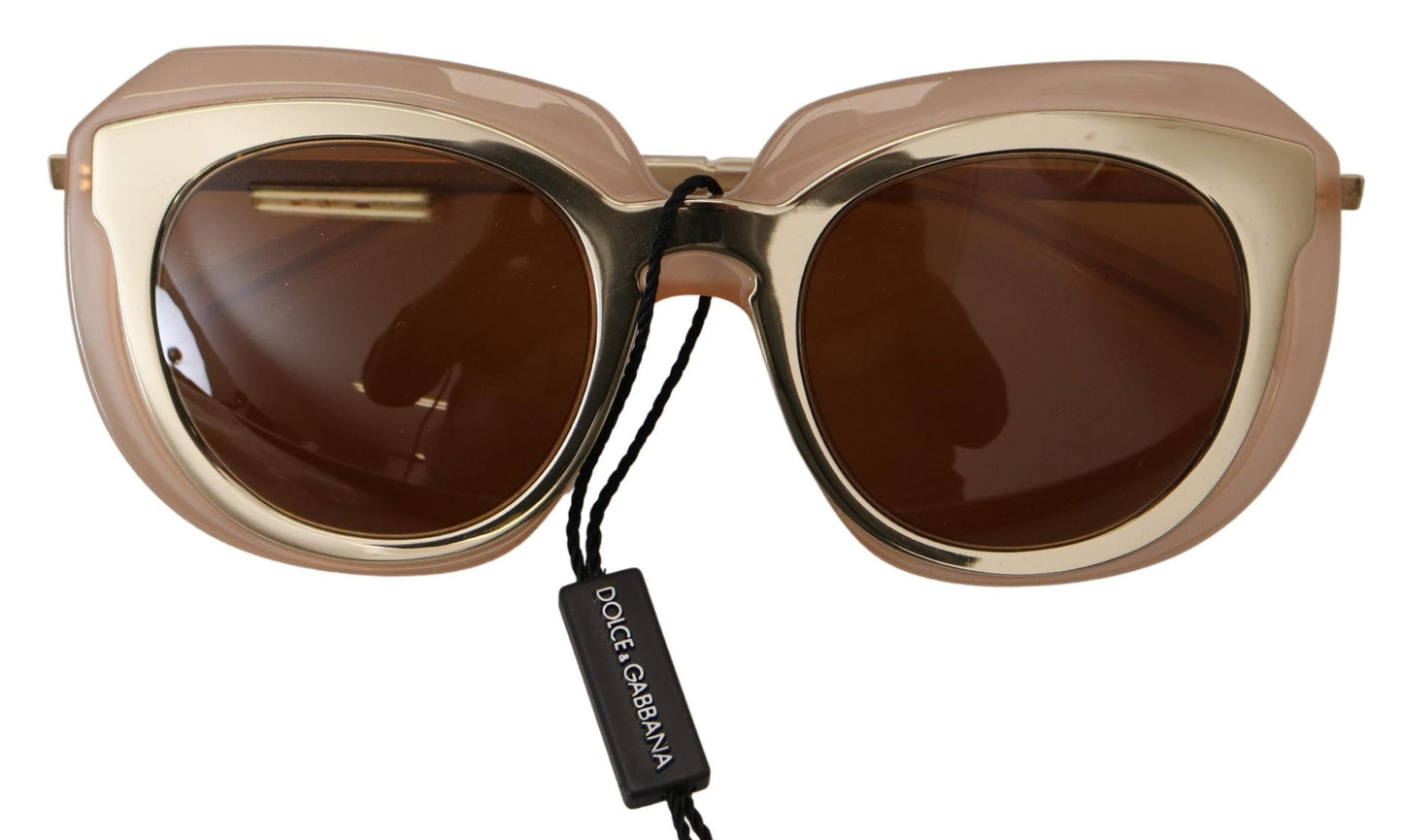 Dolce & Gabbana Elegant Gold-Toned Gradient Sunglasses