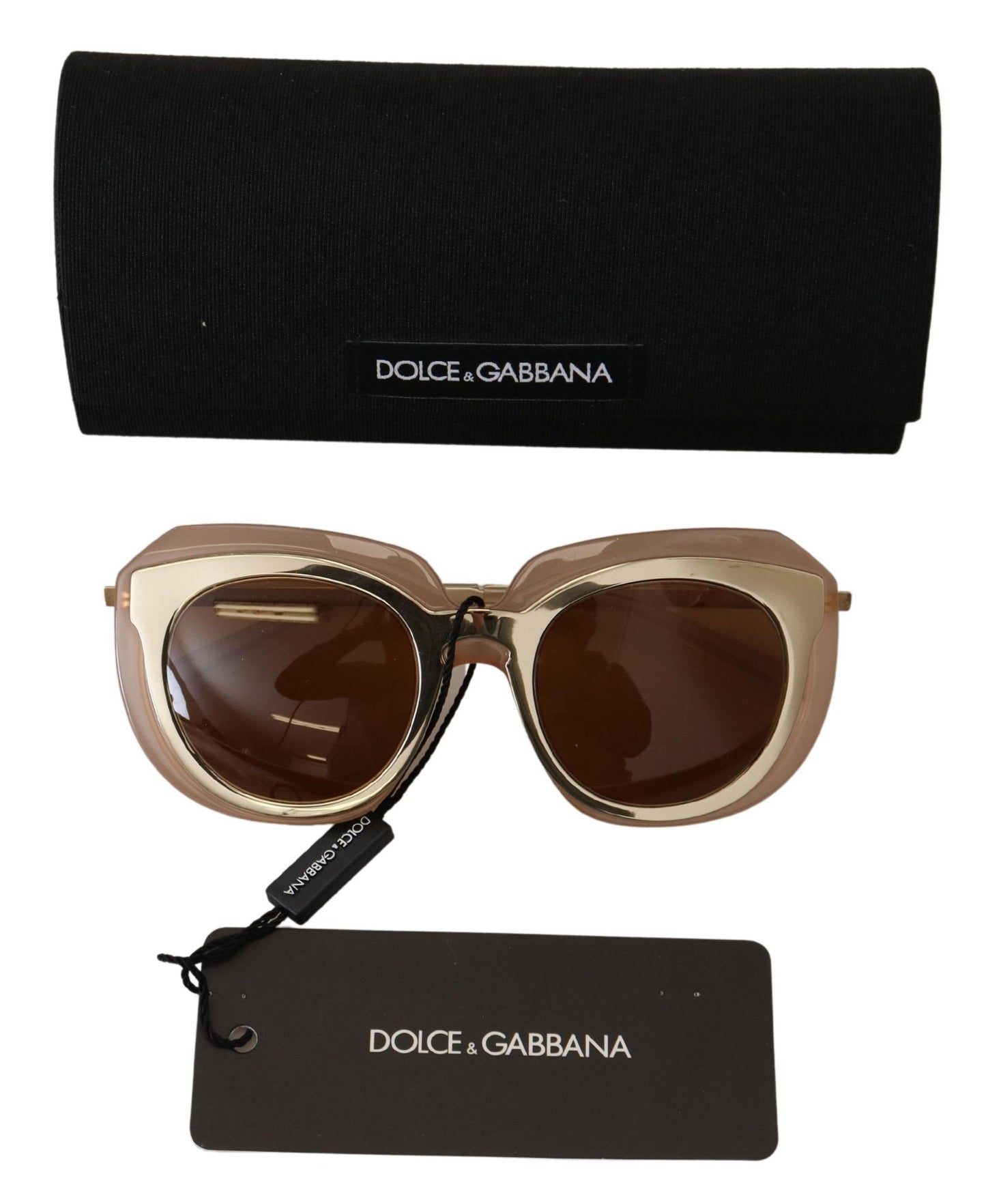 Dolce & Gabbana Elegant Gold-Toned Gradient Sunglasses