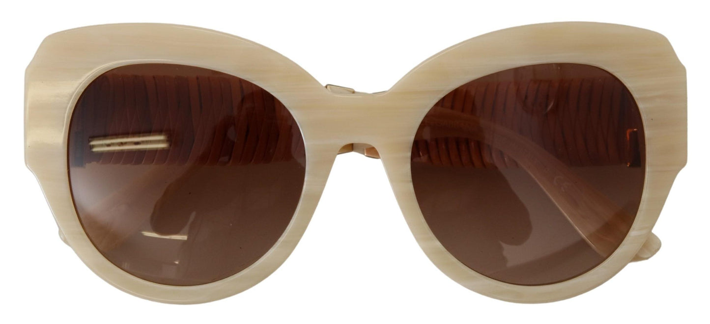 Dolce & Gabbana Chic Beige Acetate Sunglasses for Women