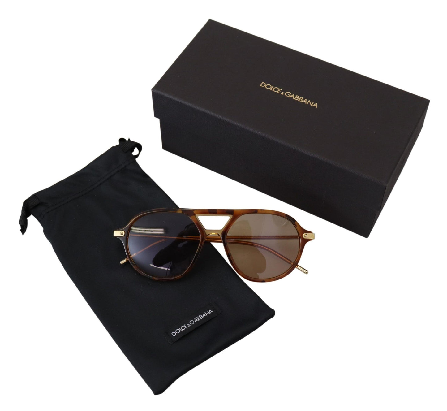 Dolce & Gabbana Chic Brown Acetate Sunglasses for Women