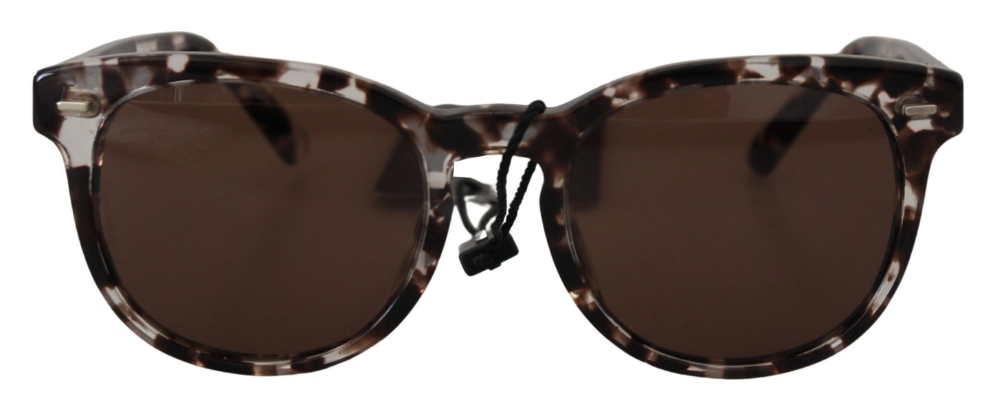 Dolce & Gabbana Elegant Round Acetate Sunglasses