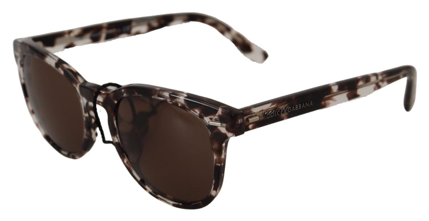 Dolce & Gabbana Elegant Round Acetate Sunglasses