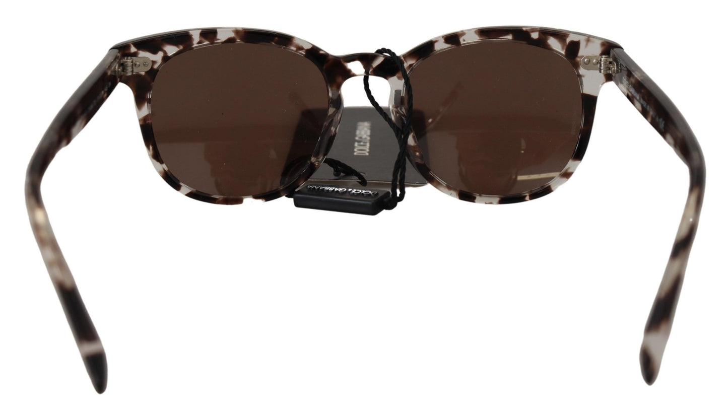 Dolce & Gabbana Elegant Round Acetate Sunglasses