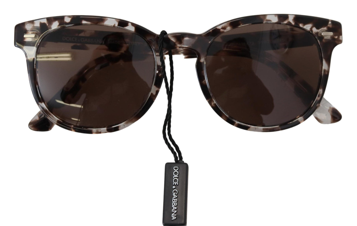 Dolce & Gabbana Elegant Round Acetate Sunglasses