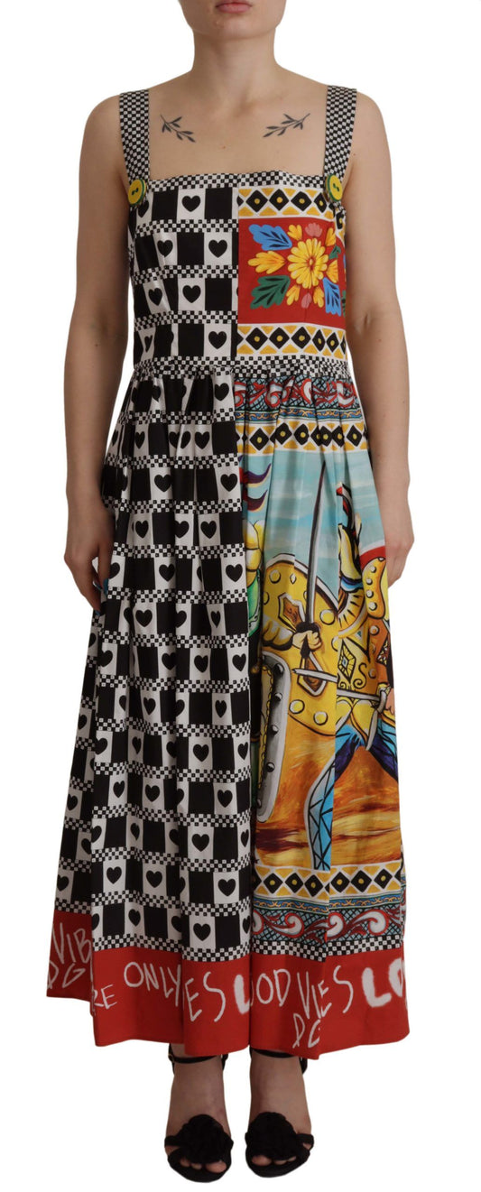 Dolce & Gabbana Patchwork Maxi A-Line Dress