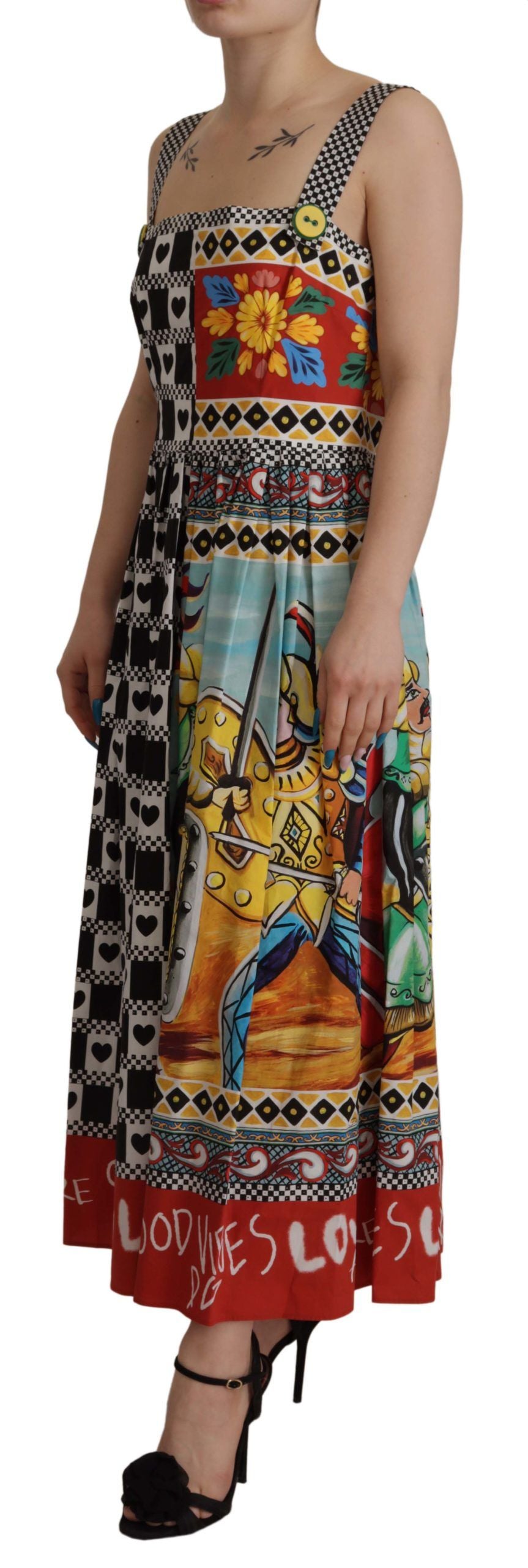 Dolce & Gabbana Patchwork Maxi A-Line Dress