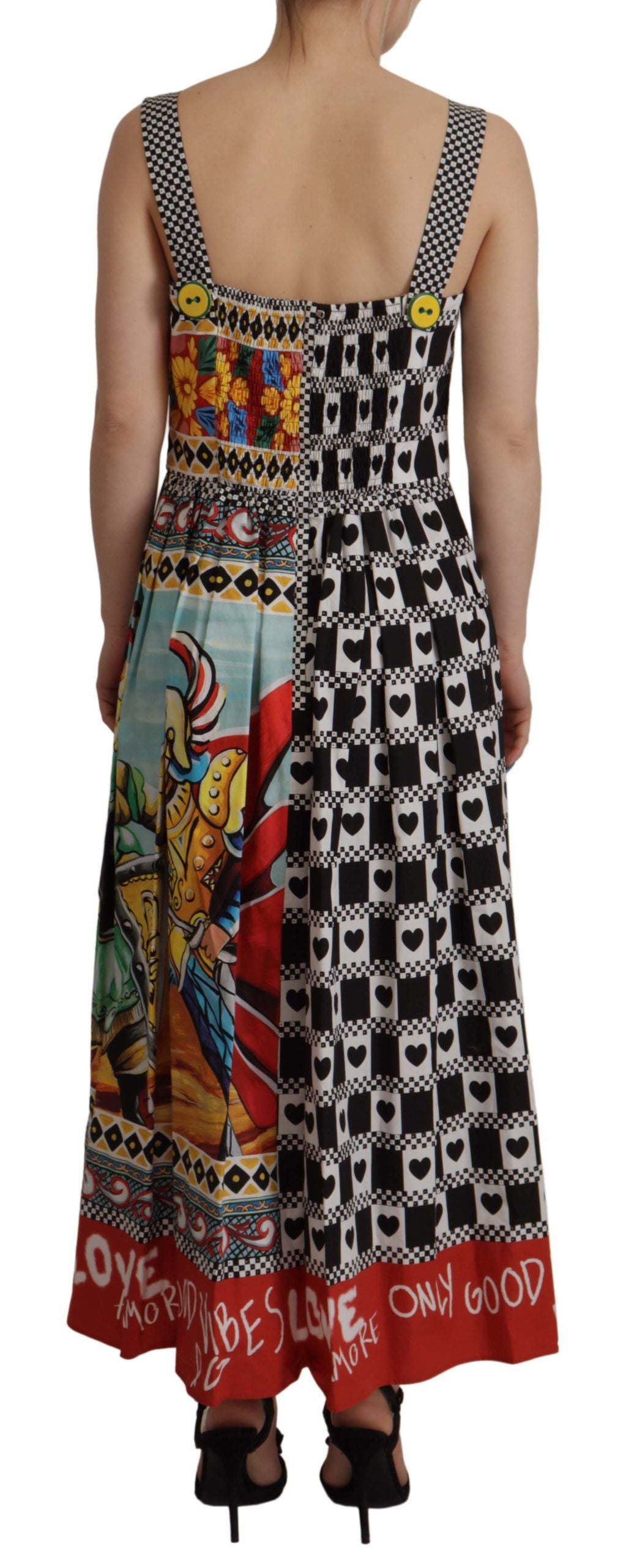 Dolce & Gabbana Patchwork Maxi A-Line Dress