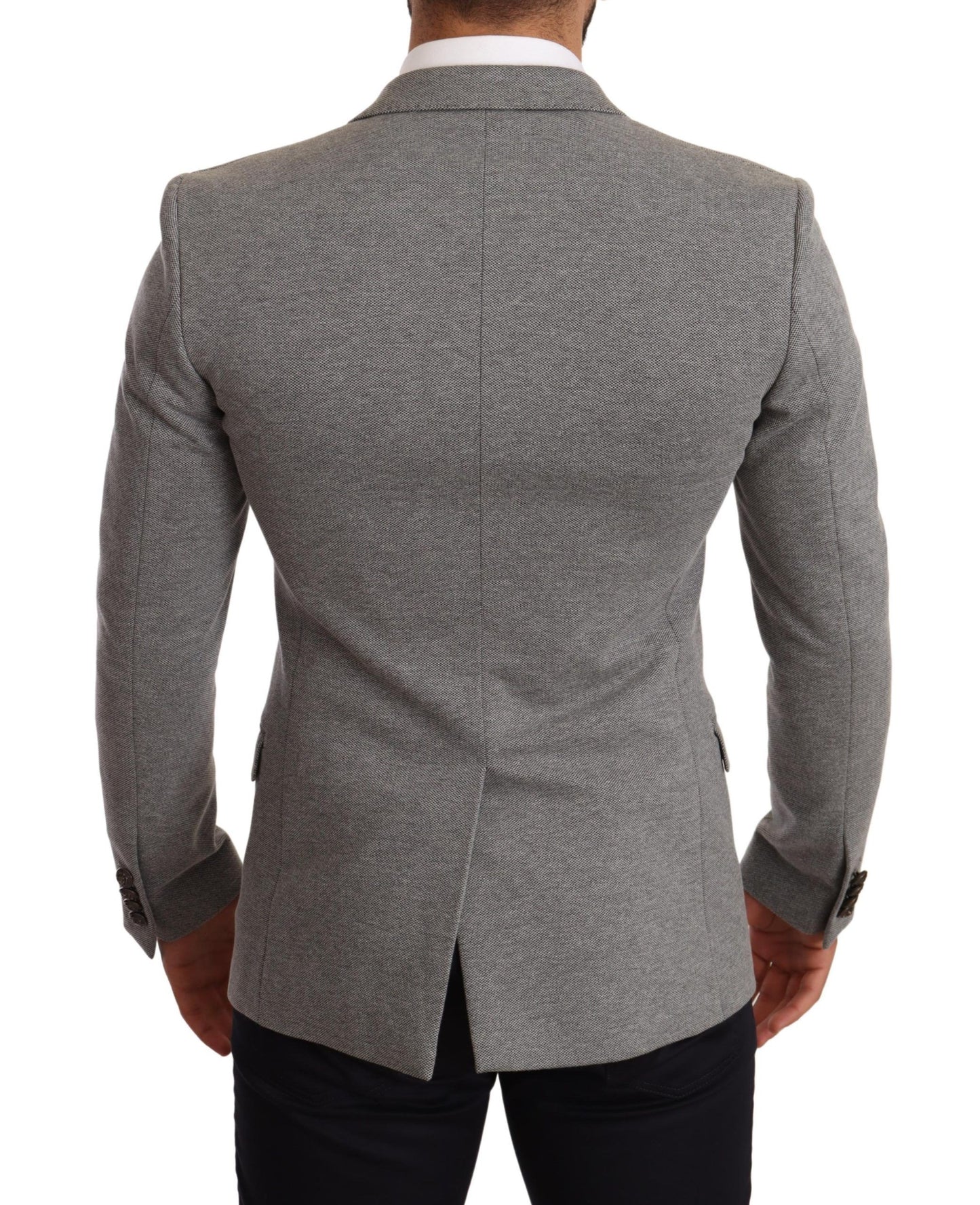 Dolce & Gabbana Elegant Slim Fit Gray Blazer