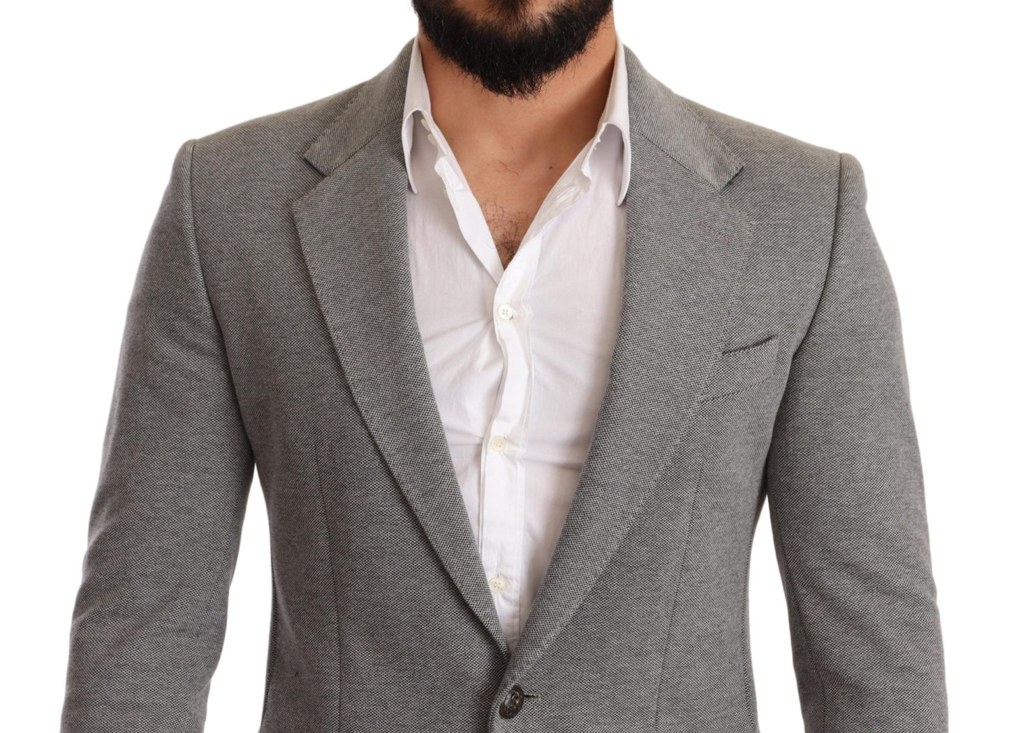 Dolce & Gabbana Elegant Slim Fit Gray Blazer