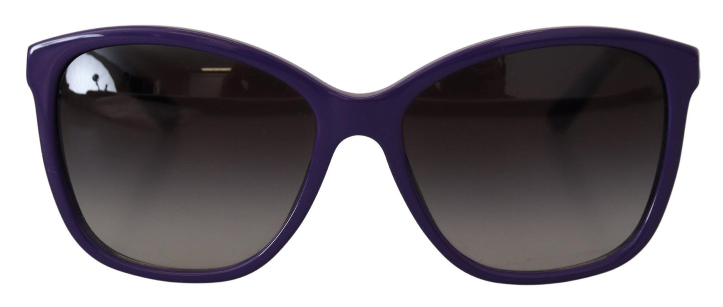 Dolce & Gabbana Elegant Violet Round Sunglasses for Women