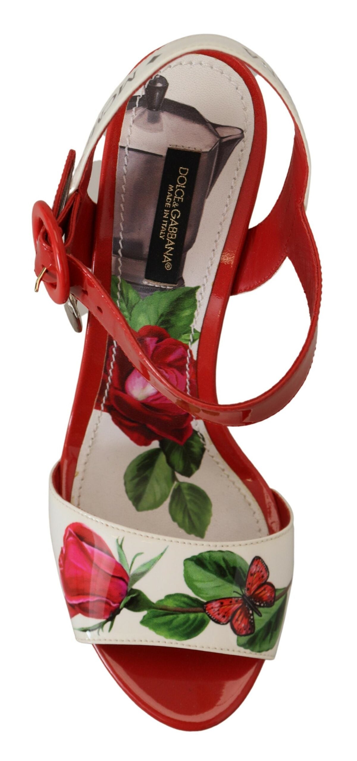 Dolce & Gabbana Multicolor Leather Wedge Sandals