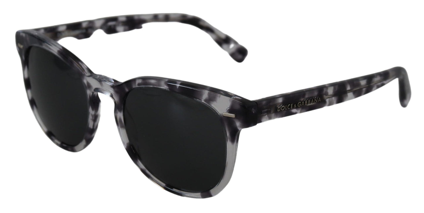 Dolce & Gabbana Elegant Black Havana Sunglasses