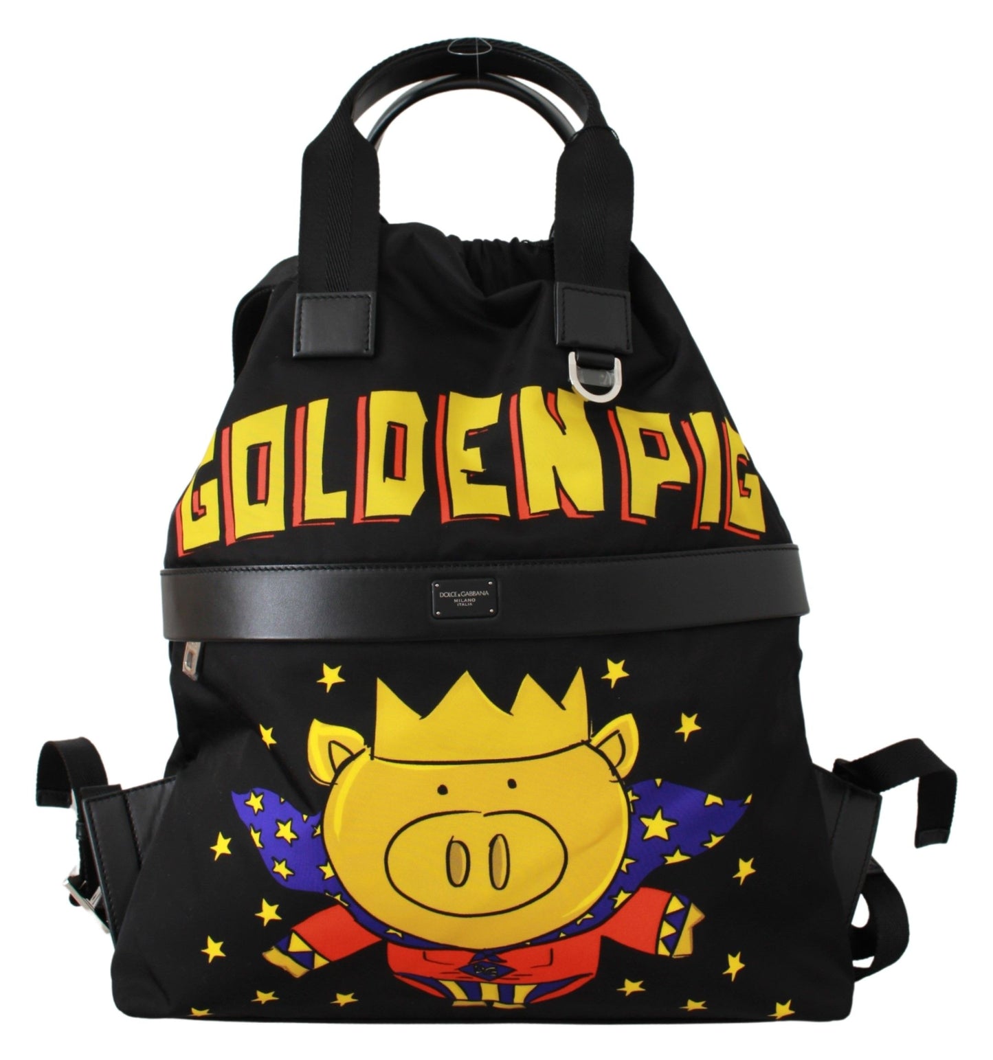 Dolce & Gabbana Elevate Your Style with a Sleek Black Designer Backpack