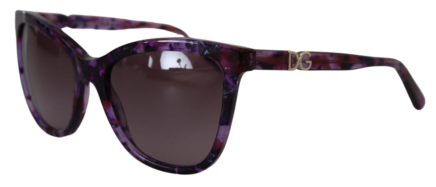 Dolce & Gabbana Elegant Purple Cat Eye Sunglasses