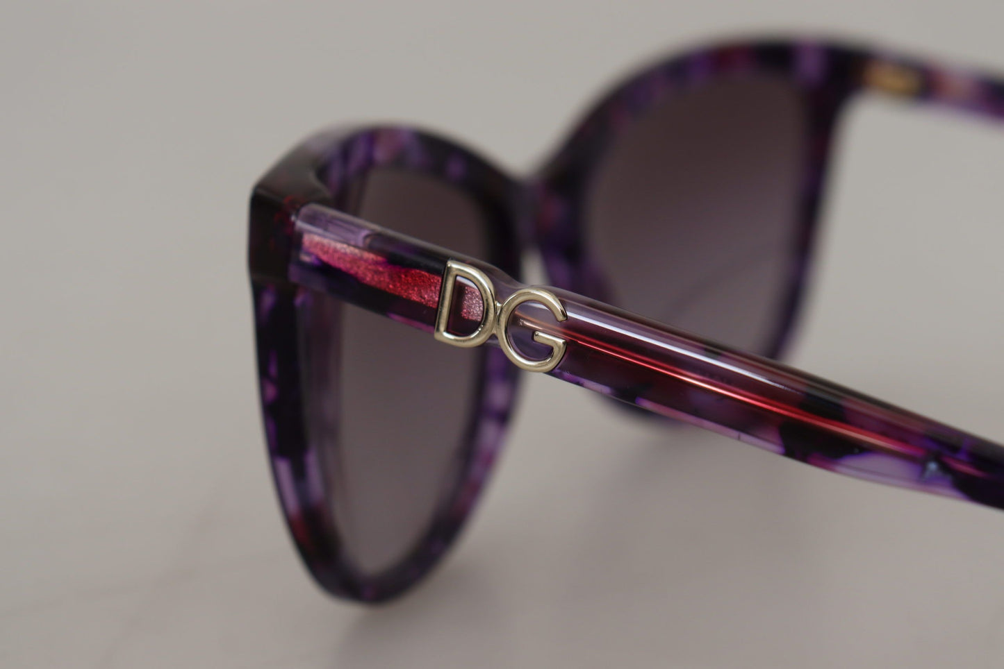 Dolce & Gabbana Elegant Purple Cat Eye Sunglasses