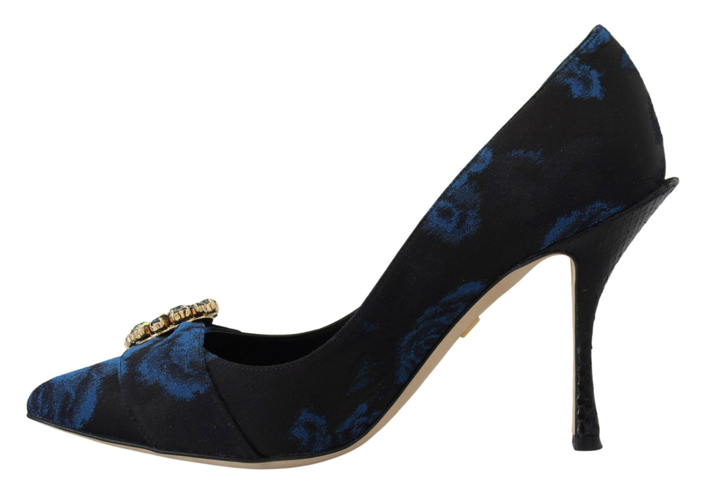 Dolce & Gabbana Elegant Crystal Embellished Blue Pumps