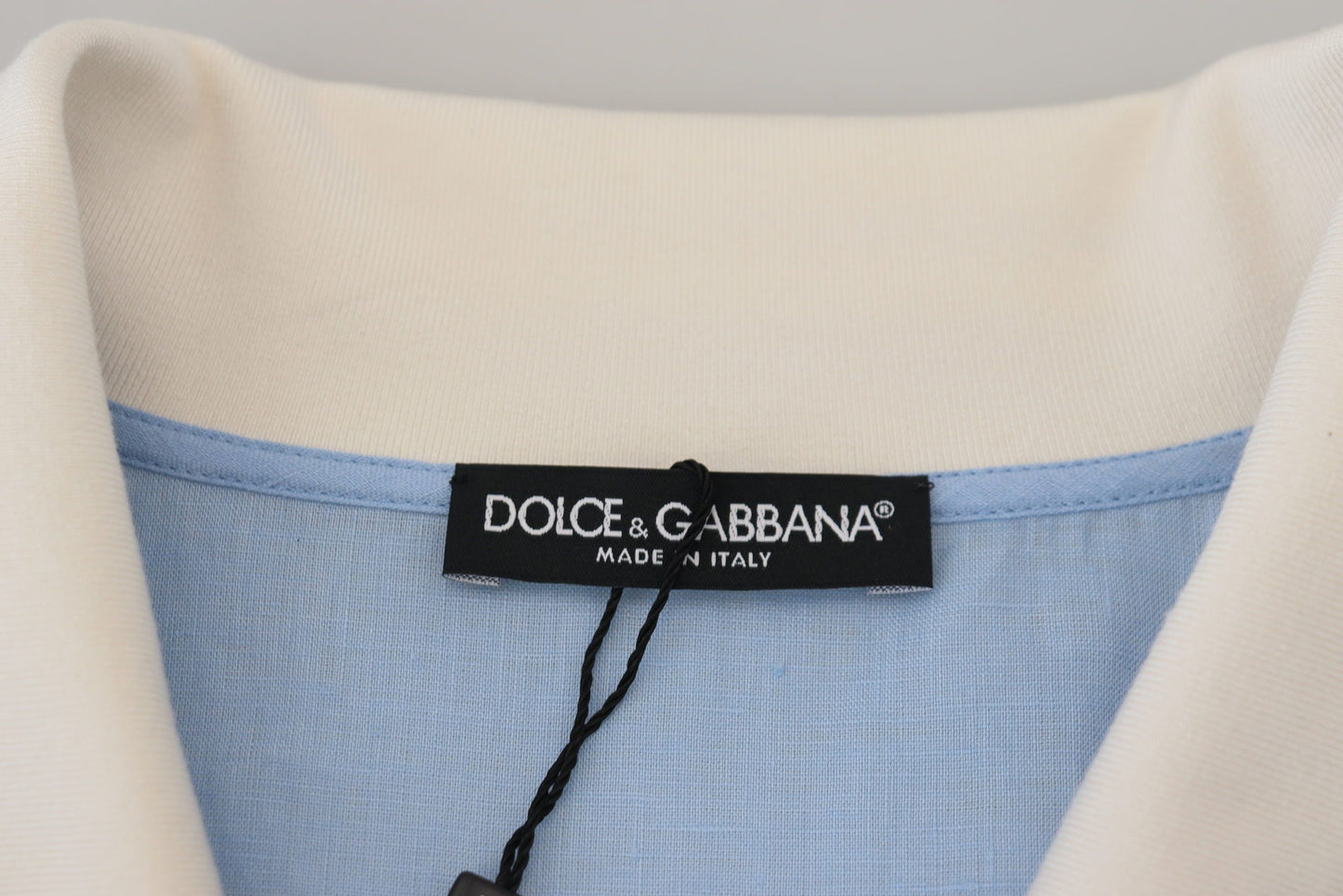 Dolce & Gabbana Elegant Light Blue Linen Tee