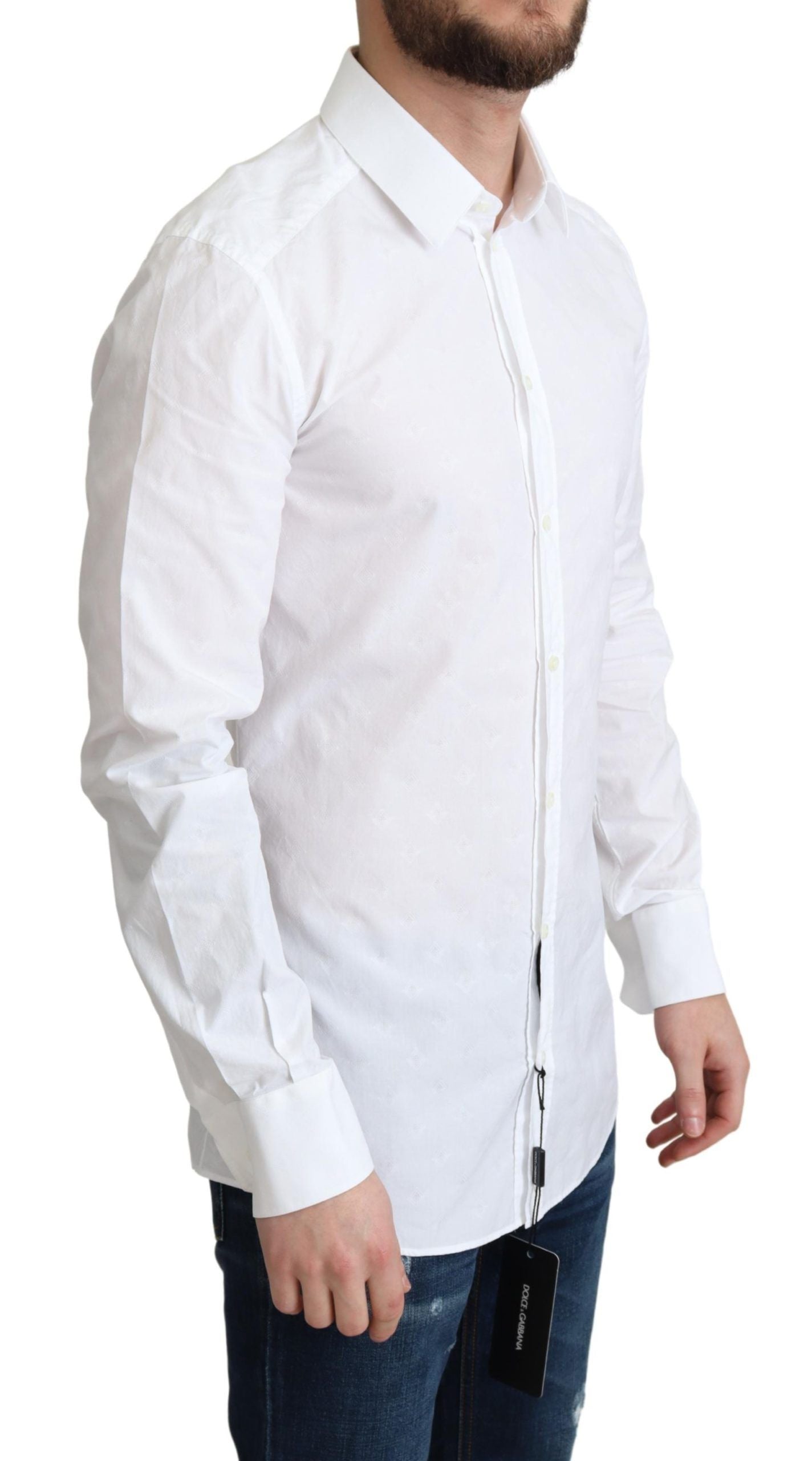 Dolce & Gabbana Elegant White Cotton Dress Shirt