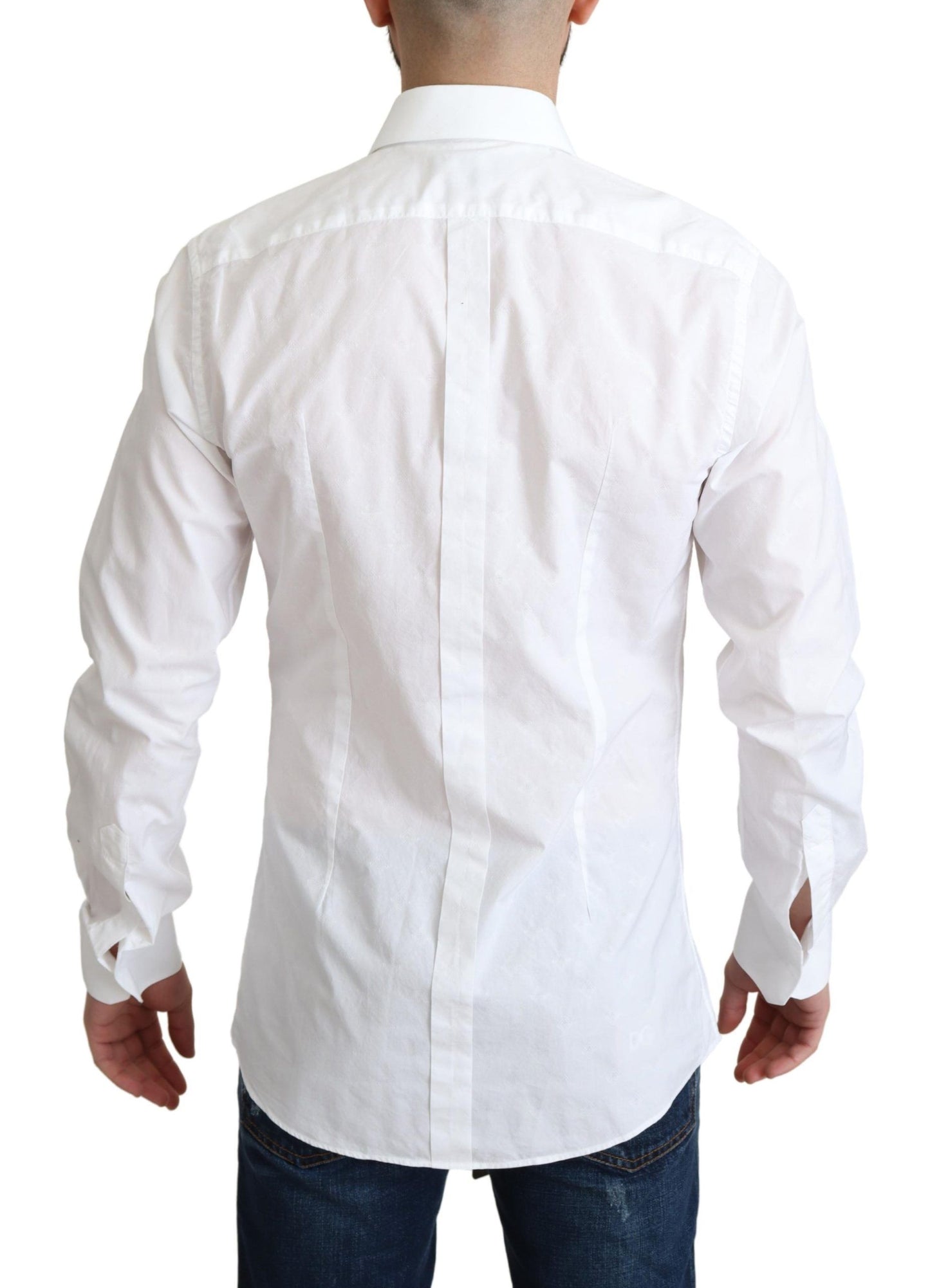 Dolce & Gabbana Elegant White Cotton Dress Shirt