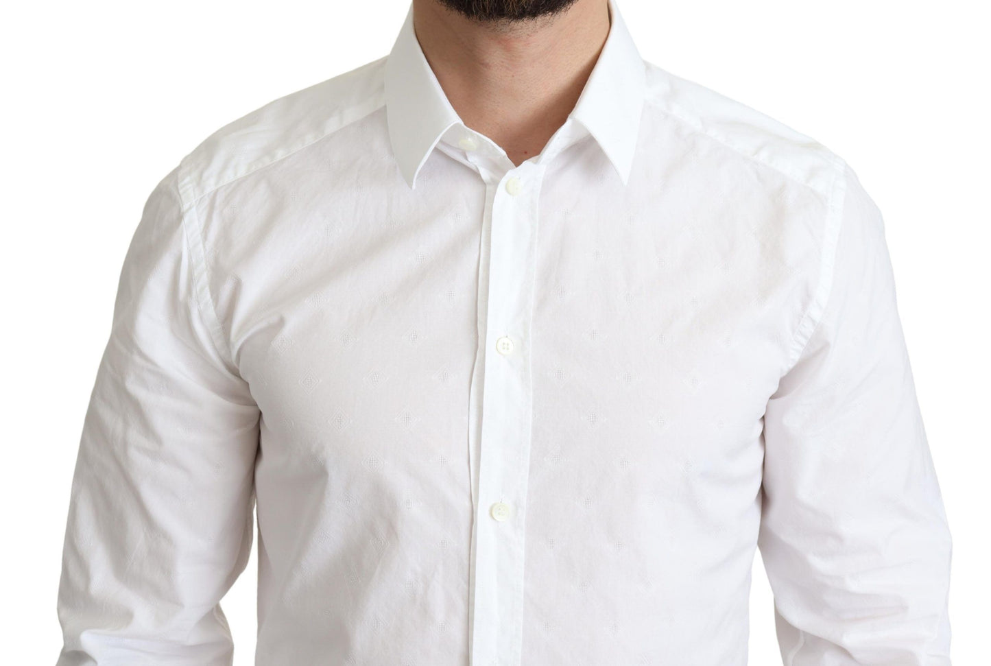 Dolce & Gabbana Elegant White Cotton Dress Shirt