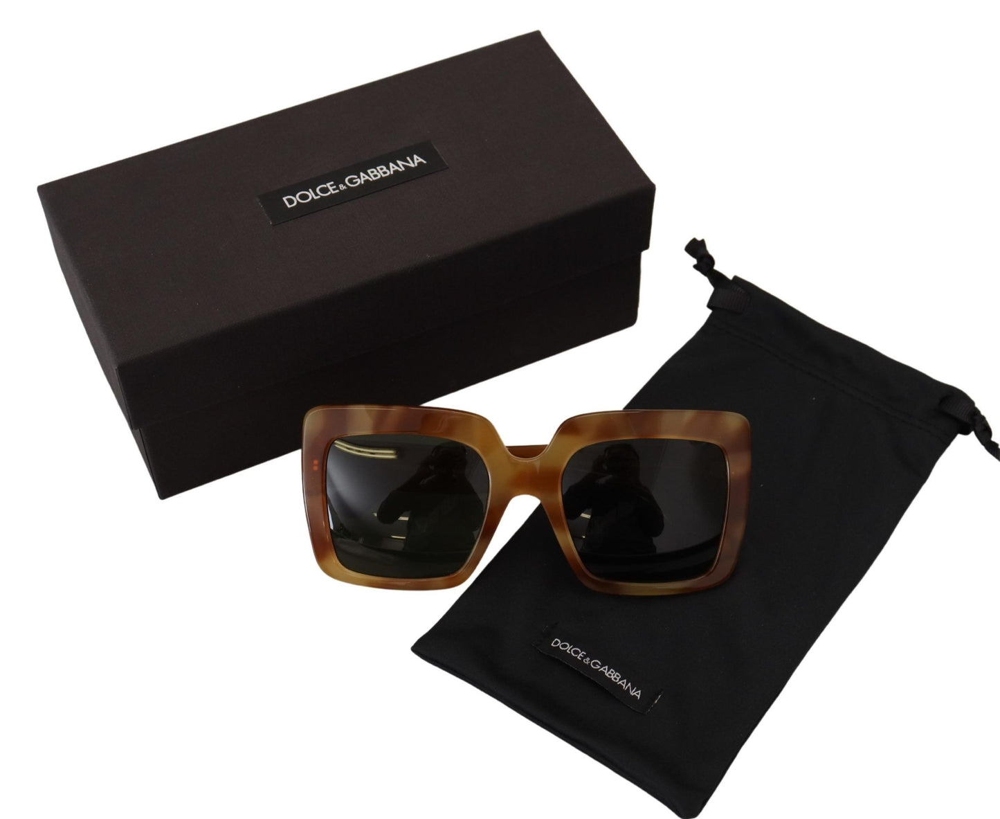 Dolce & Gabbana Elegant Havana Camel Sunglasses for Women