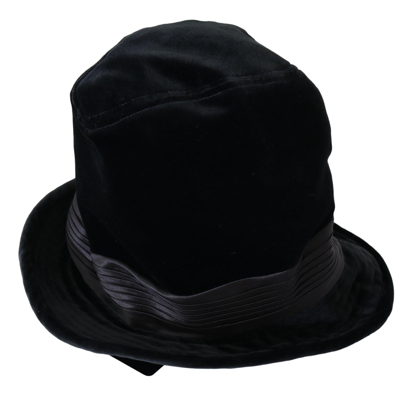 Dolce & Gabbana Elegant Velvet Wide-Brimmed Bucket Hat