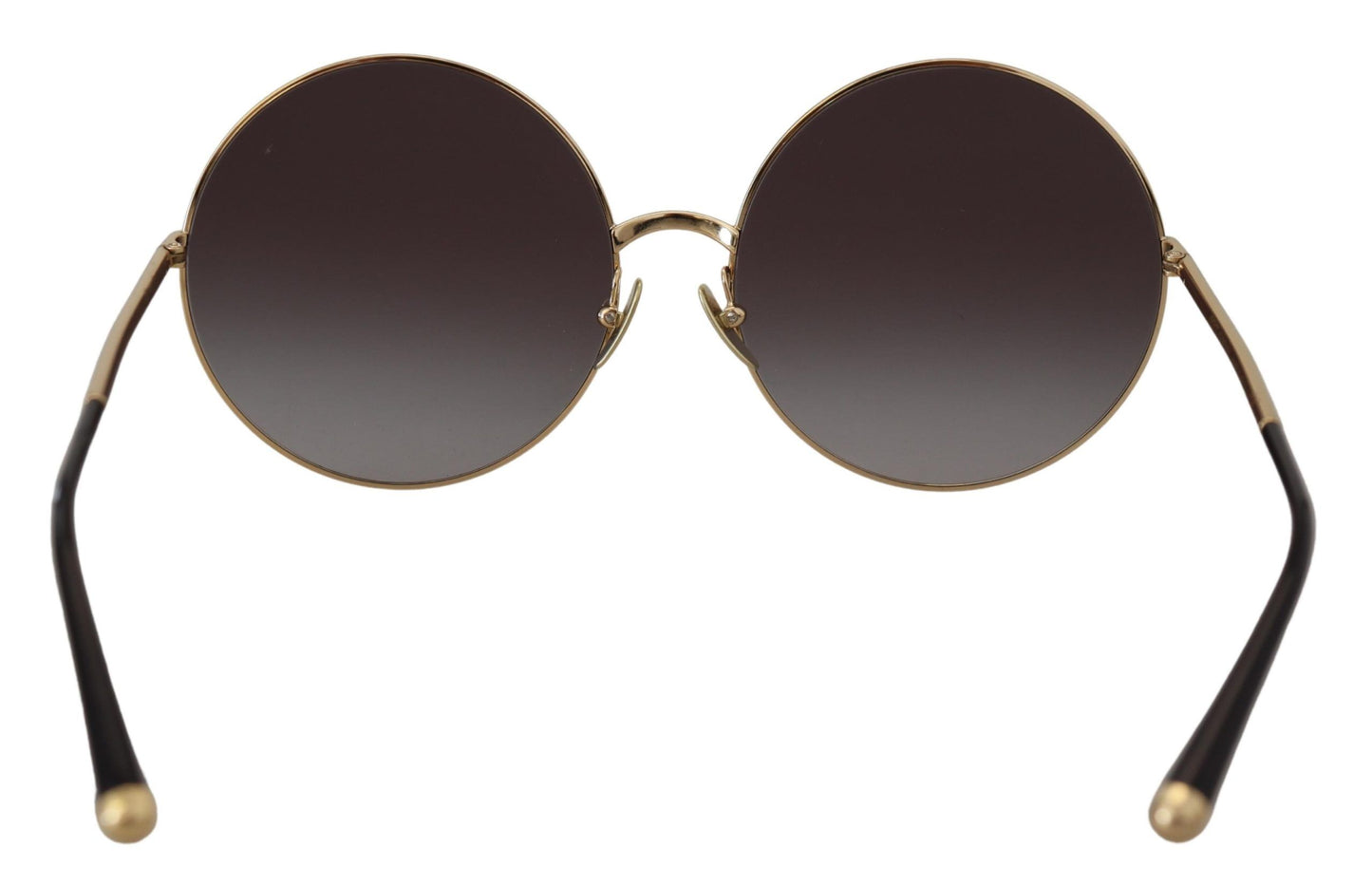 Dolce & Gabbana Elegant Black Gold Gradient Sunglasses