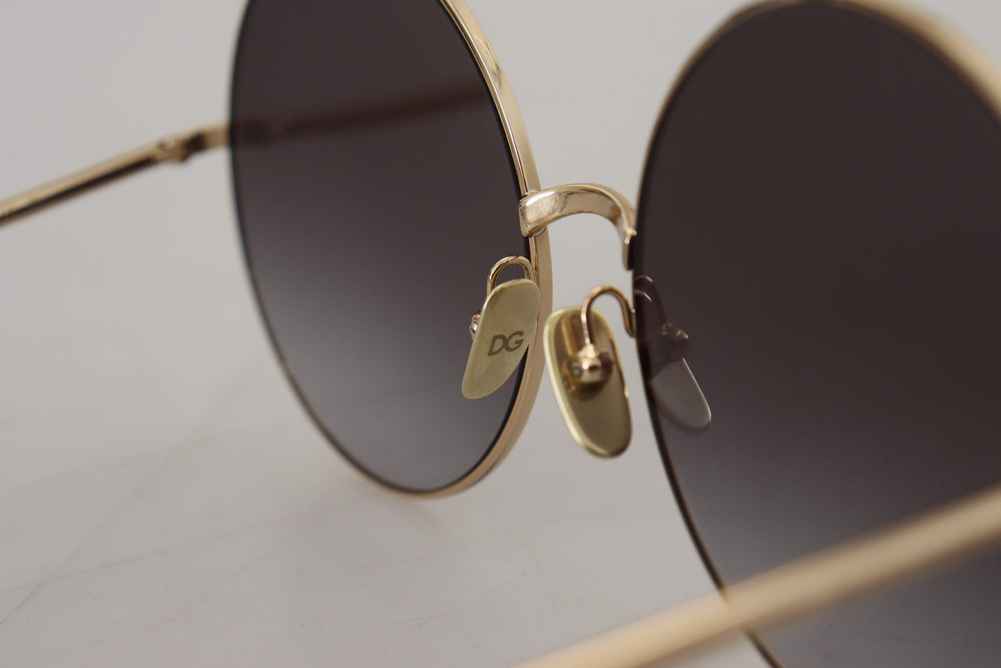 Dolce & Gabbana Elegant Black Gold Gradient Sunglasses