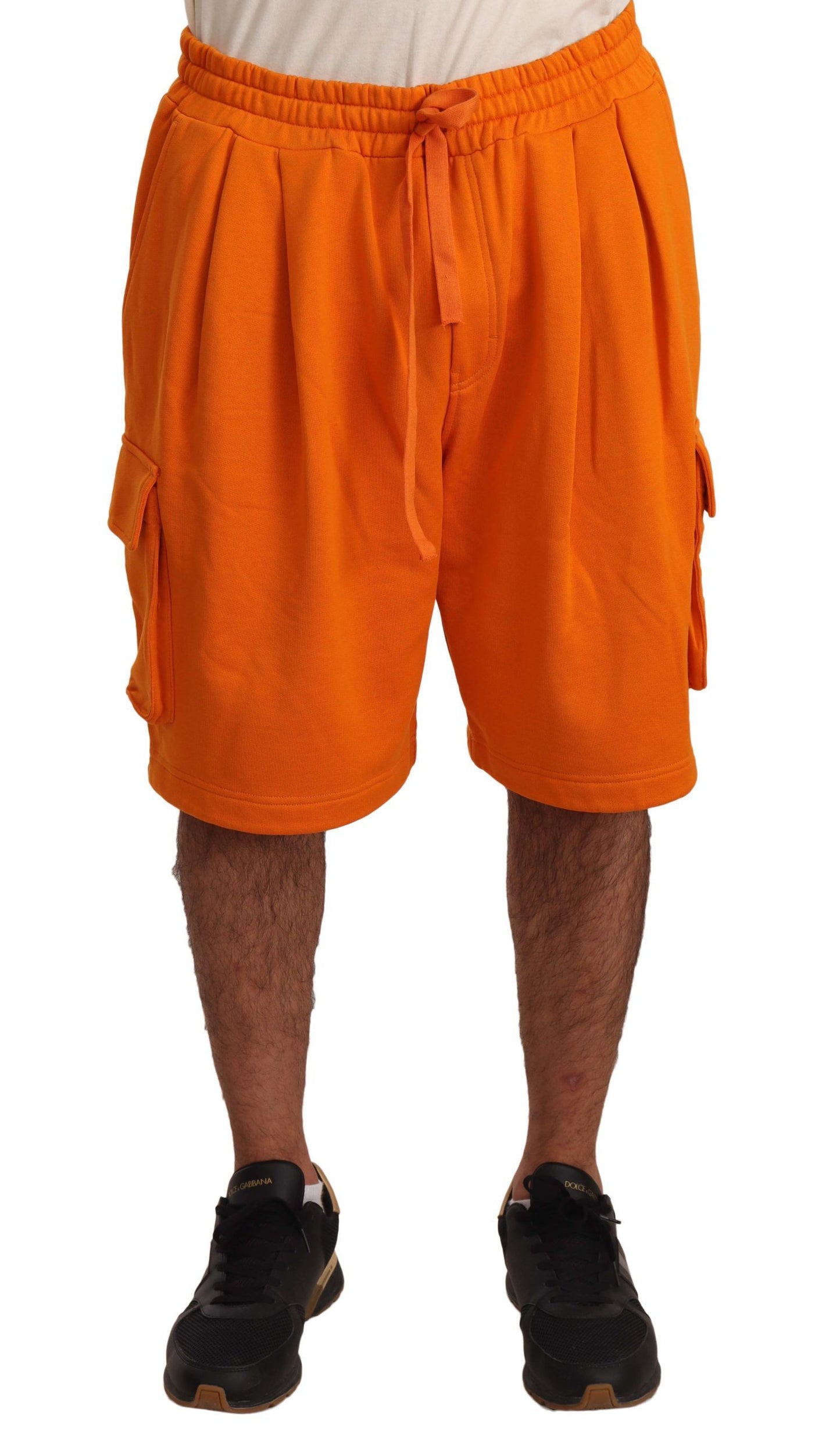 Dolce & Gabbana Elegant Tangerine Cargo Shorts