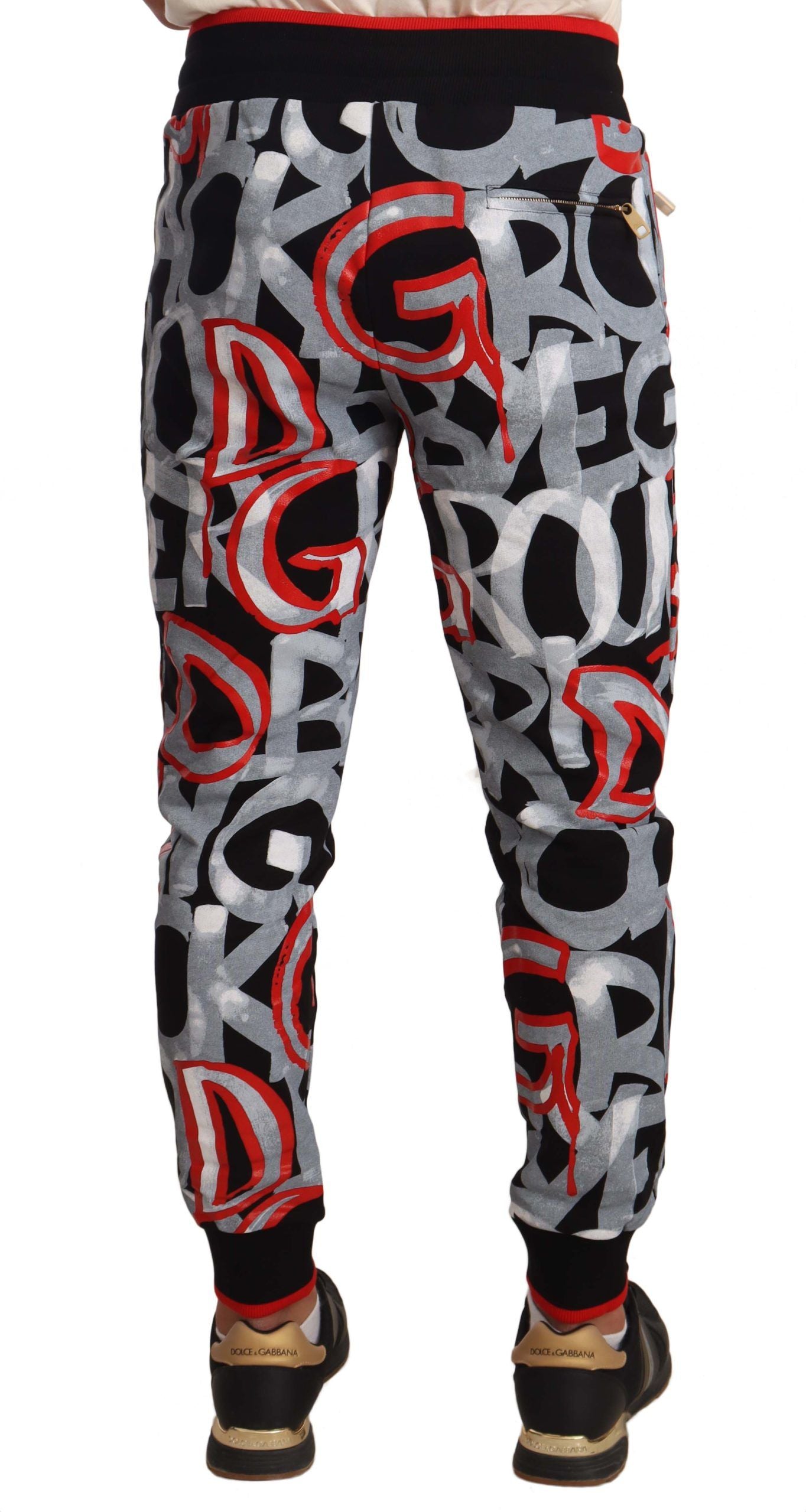 Dolce & Gabbana Sleek Multicolor Detail Joggers for Men