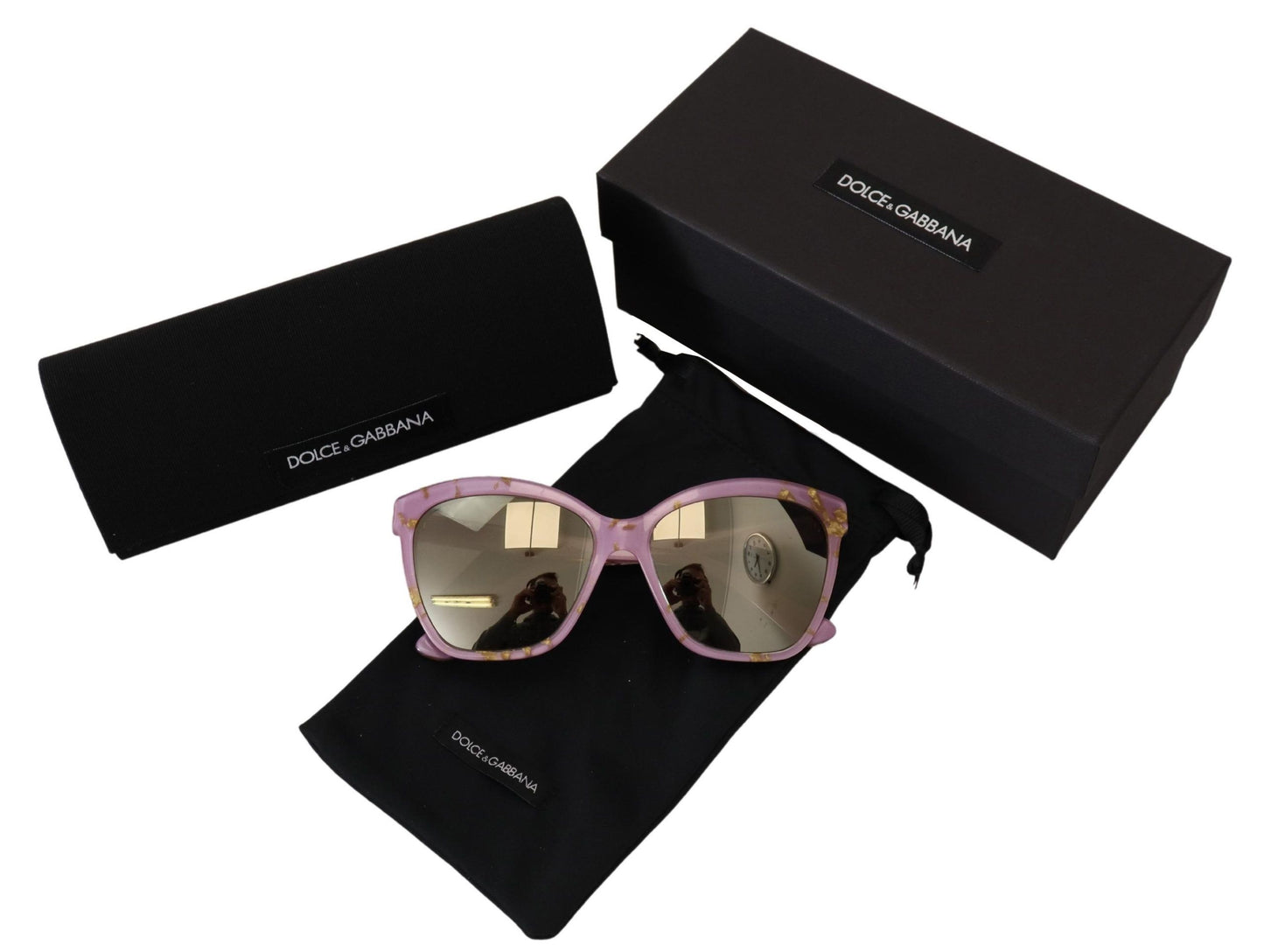 Dolce & Gabbana Elegant Violet Gradient Sunglasses