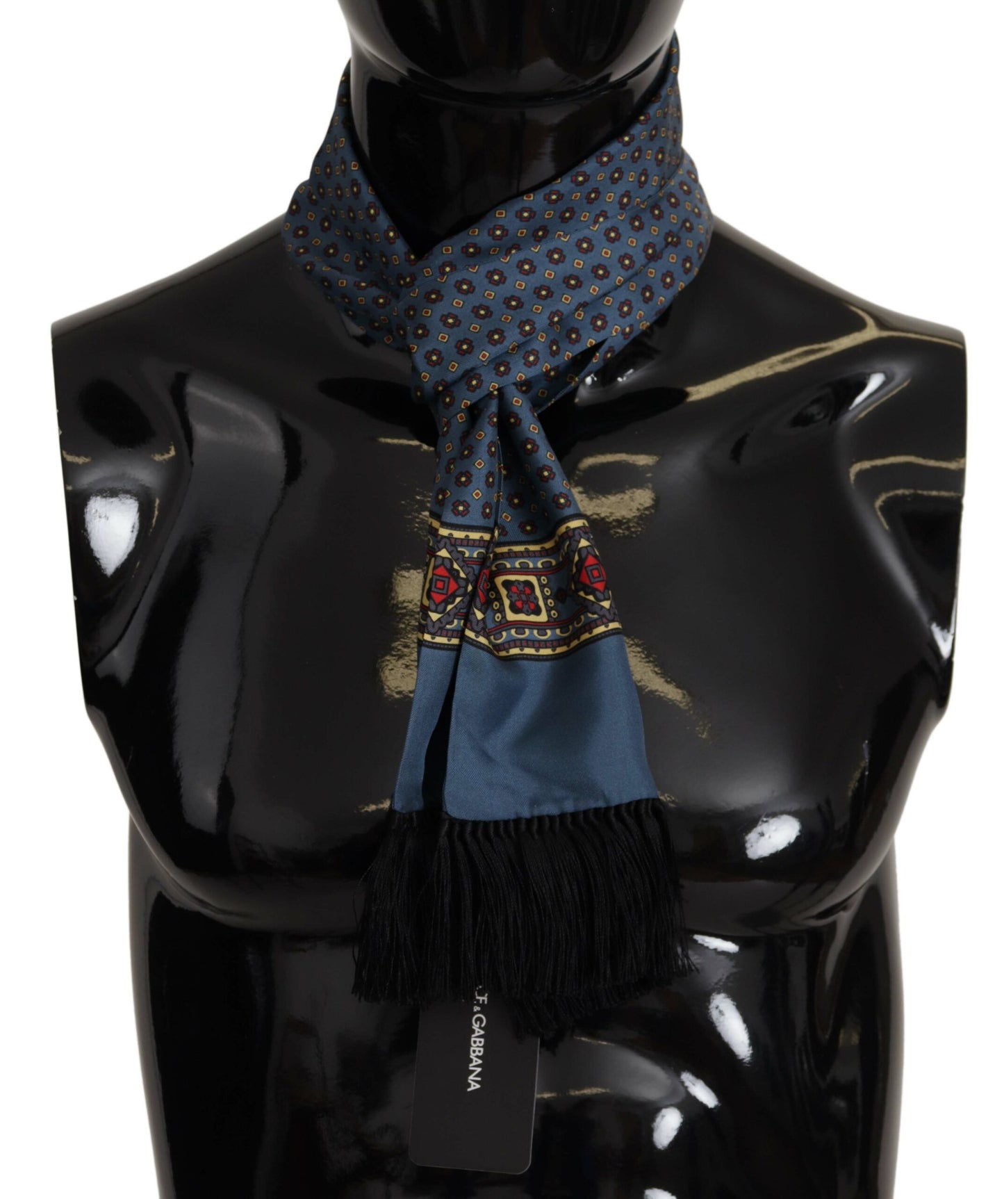 Dolce & Gabbana Elegant Silk Men's Scarf in Blue