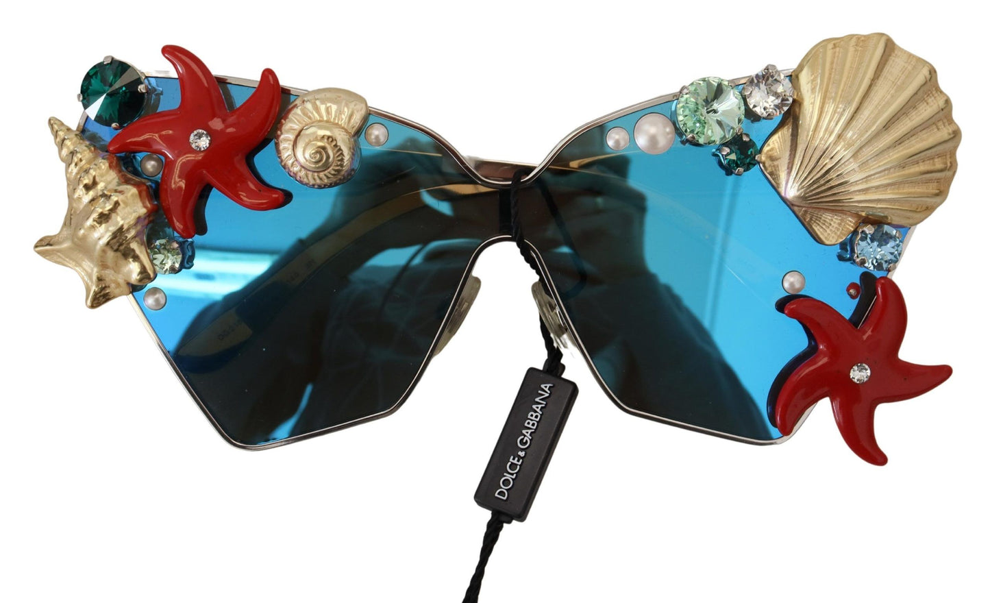 Dolce & Gabbana Chic Geometric Shell Sunglasses