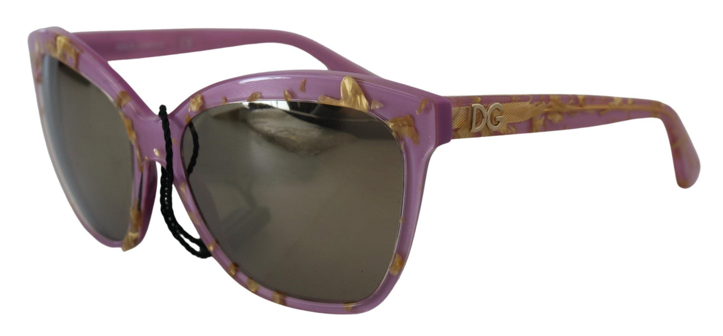 Dolce & Gabbana Elegant Violet Acetate Sunglasses