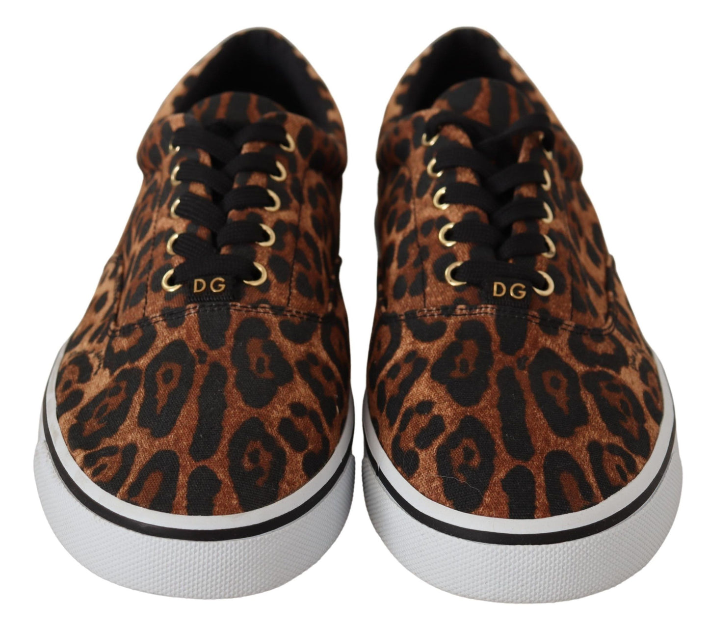 Dolce & Gabbana Leopard Print Canvas Sneakers