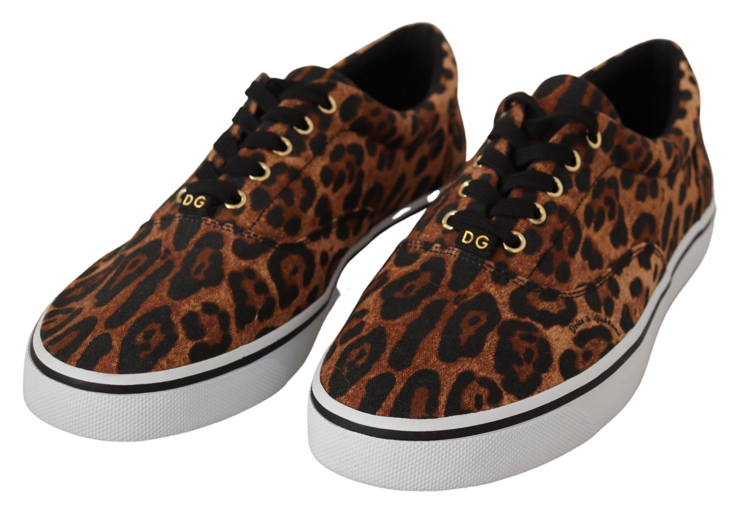 Dolce & Gabbana Leopard Print Canvas Sneakers