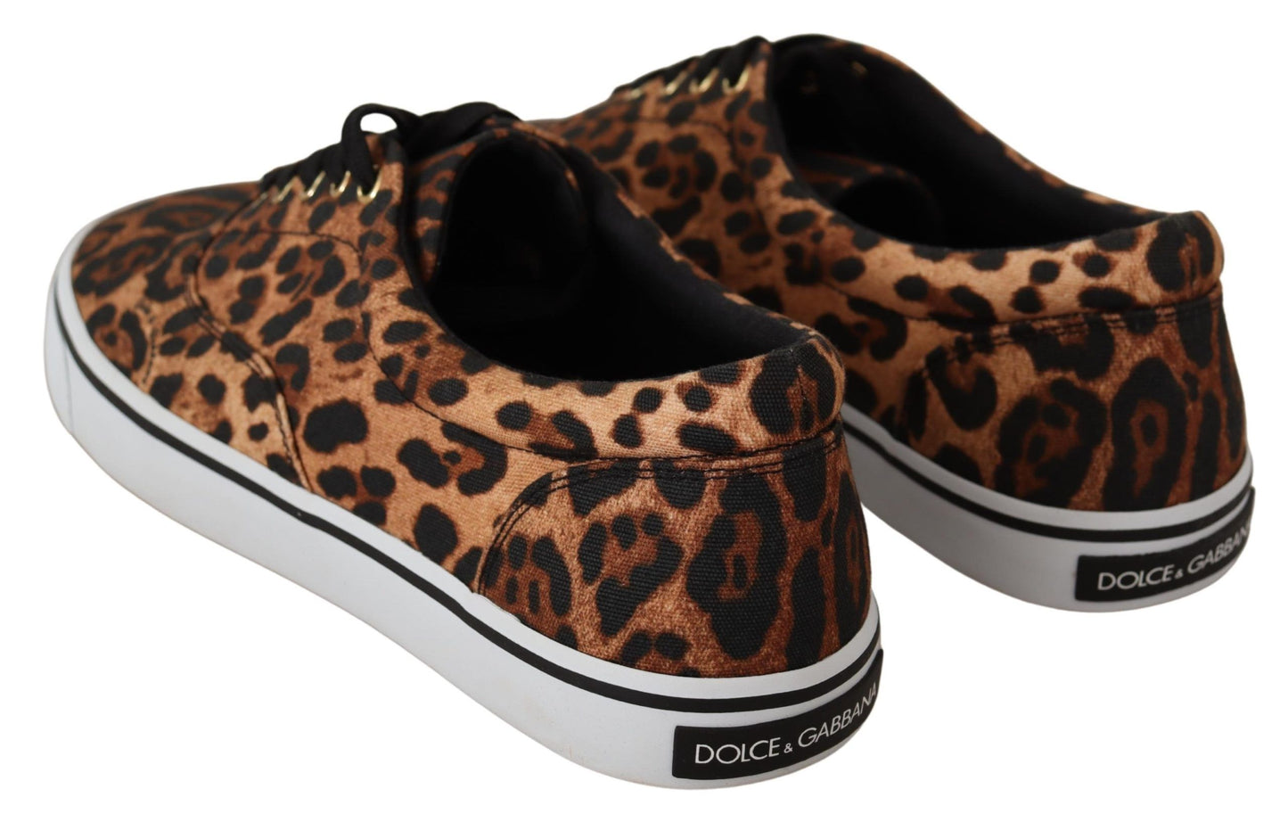 Dolce & Gabbana Leopard Print Canvas Sneakers