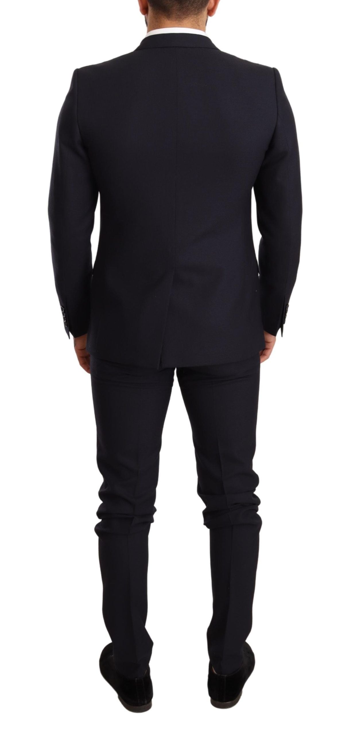 Dolce & Gabbana Blue Fantasy Slim Fit Wool MARTINI Suit