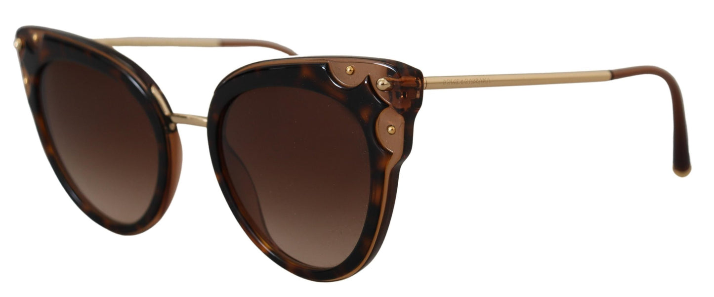 Dolce & Gabbana Elegant Brown Acetate Ladies Sunglasses