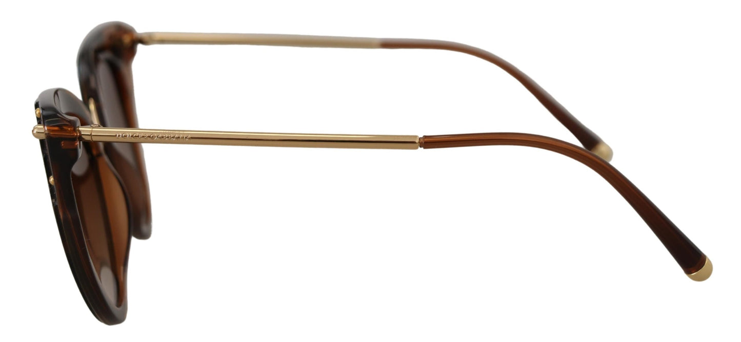 Dolce & Gabbana Elegant Brown Acetate Ladies Sunglasses