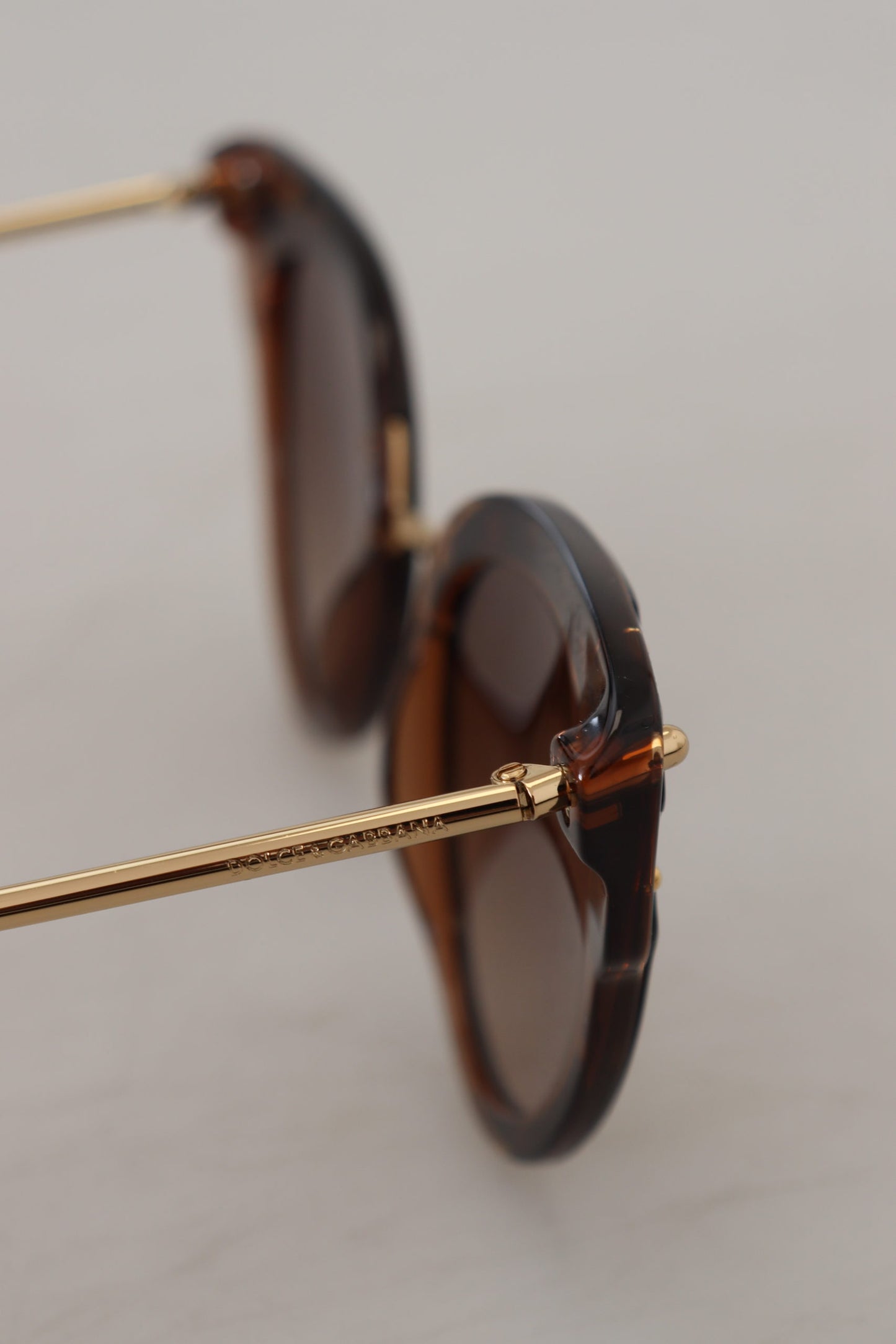 Dolce & Gabbana Elegant Brown Acetate Ladies Sunglasses