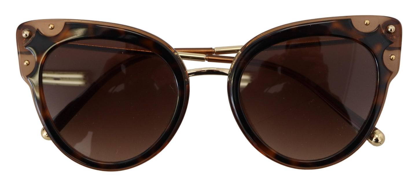 Dolce & Gabbana Elegant Brown Acetate Ladies Sunglasses